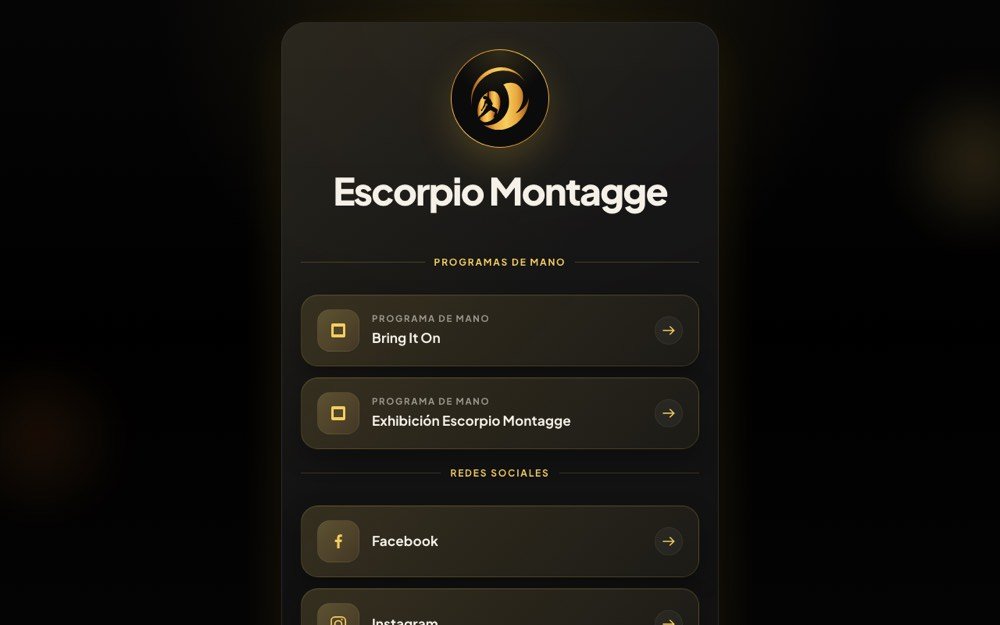 Página de enlaces de Escorpio Montagge